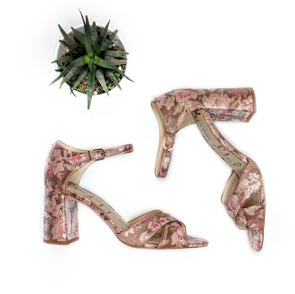 • sam edelman •  floral jacquard sandals